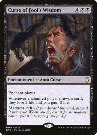 Curse of Fool's Wisdom [Commander 2019] | Lots Moore NSW