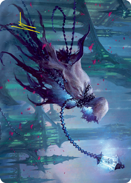 Wanderlight Spirit Art Card (Gold-Stamped Signature) [Innistrad: Crimson Vow Art Series] | Lots Moore NSW