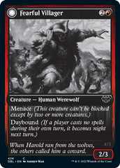 Fearful Villager // Fearsome Werewolf [Innistrad: Double Feature] | Lots Moore NSW