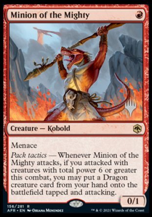 Minion of the Mighty (Promo Pack) [Dungeons & Dragons: Adventures in the Forgotten Realms Promos] | Lots Moore NSW