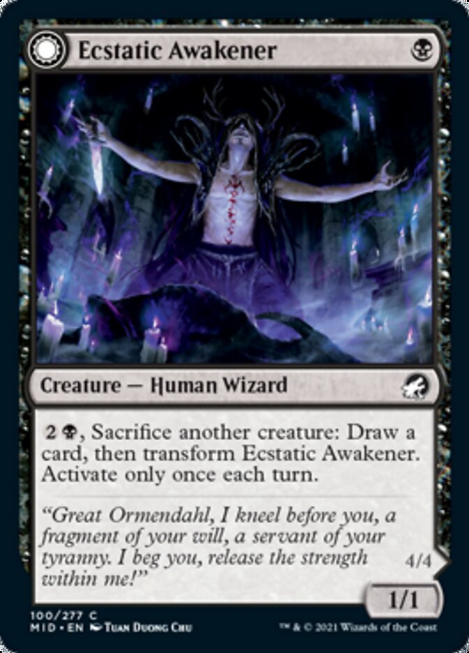 Ecstatic Awakener // Awoken Demon [Innistrad: Midnight Hunt] | Lots Moore NSW