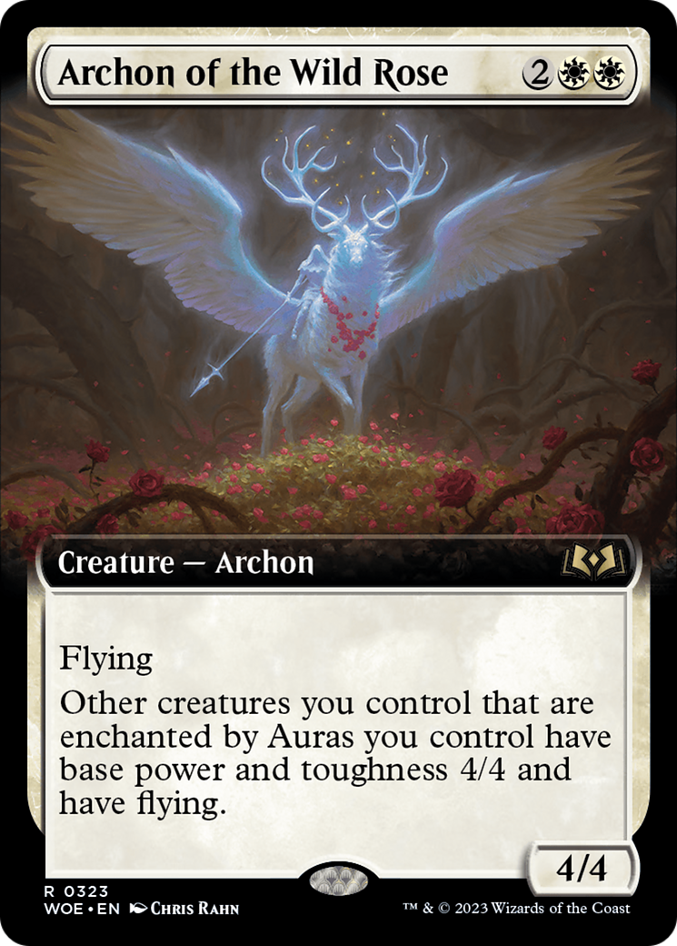 Archon of the Wild Rose (Extended Art) [Wilds of Eldraine] | Lots Moore NSW