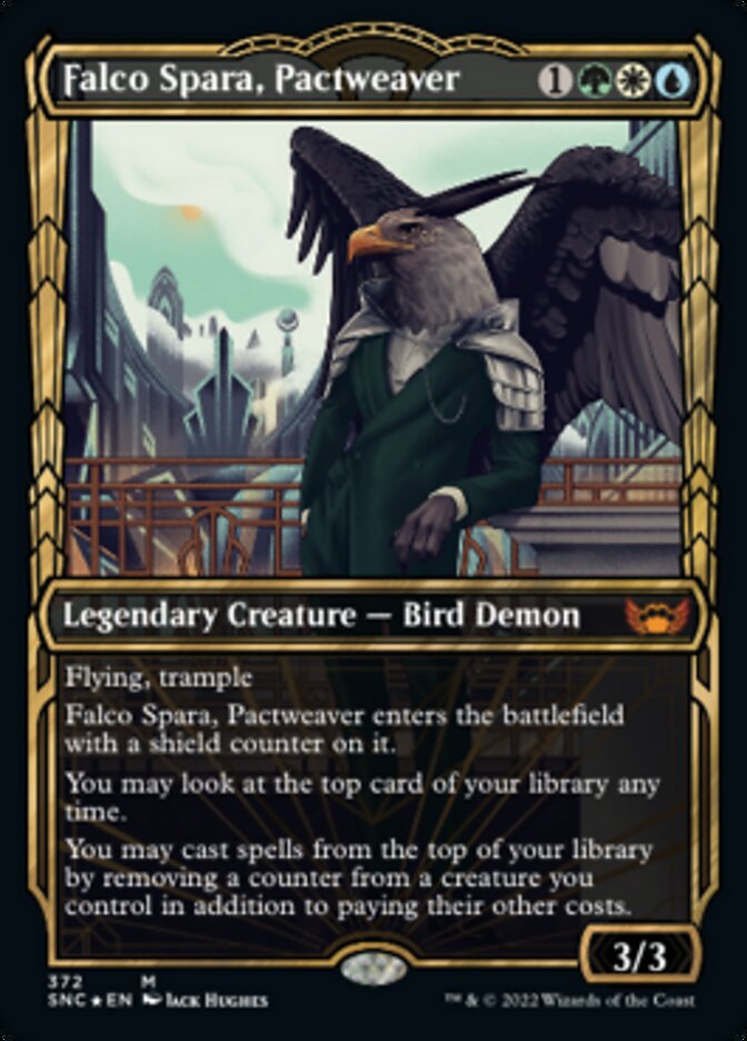 Falco Spara, Pactweaver (Showcase Golden Age Gilded Foil) [Streets of New Capenna] | Lots Moore NSW