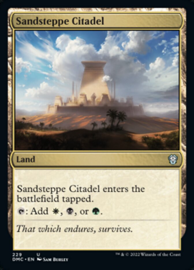 Sandsteppe Citadel [Dominaria United Commander] | Lots Moore NSW