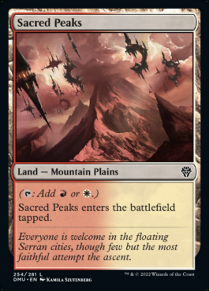 Sacred Peaks [Dominaria United] | Lots Moore NSW