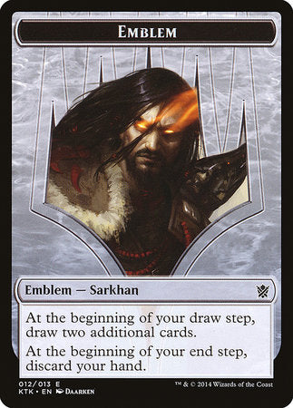 Emblem - Sarkhan, the Dragonspeaker [Khans of Tarkir Tokens] | Lots Moore NSW