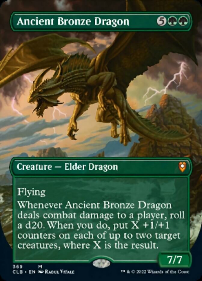 Ancient Bronze Dragon (Borderless Alternate Art) [Commander Legends: Battle for Baldur's Gate] | Lots Moore NSW