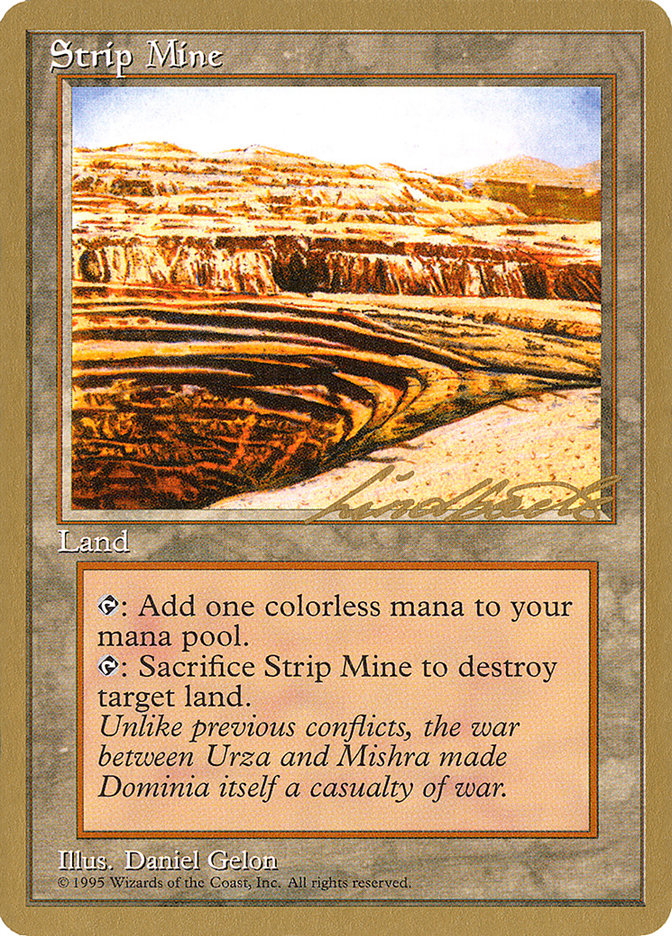 Strip Mine (Leon Lindback) [Pro Tour Collector Set] | Lots Moore NSW