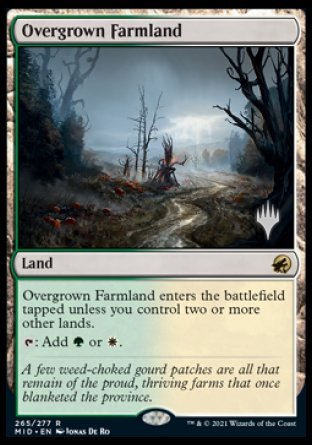 Overgrown Farmland (Promo Pack) [Innistrad: Midnight Hunt Promos] | Lots Moore NSW