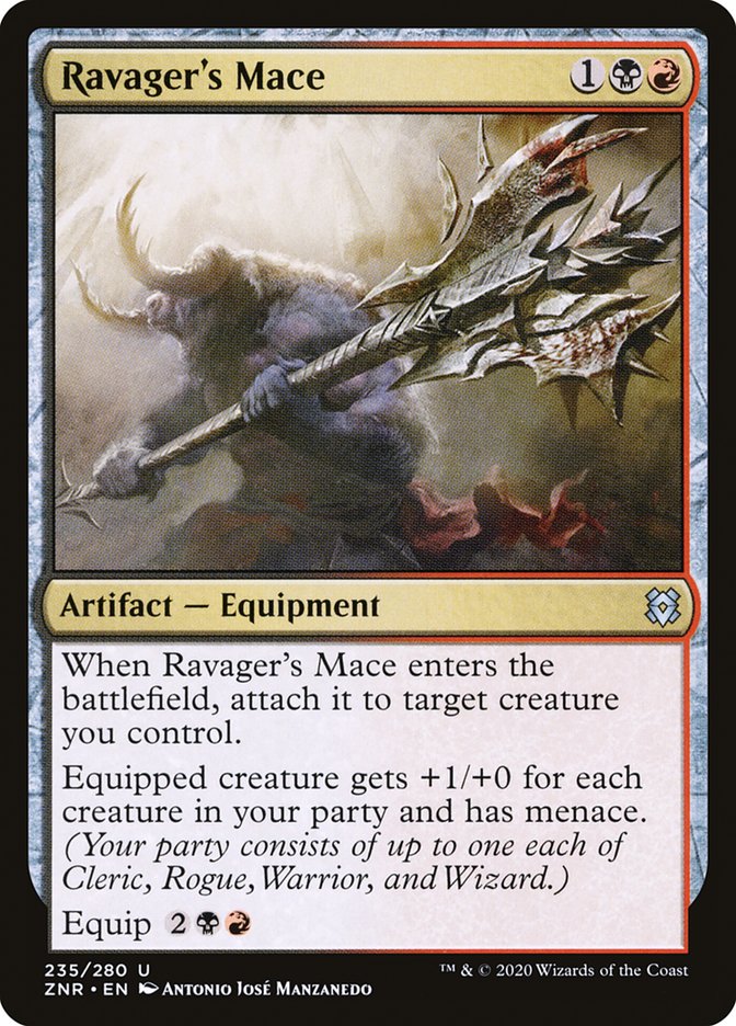 Ravager's Mace [Zendikar Rising] | Lots Moore NSW