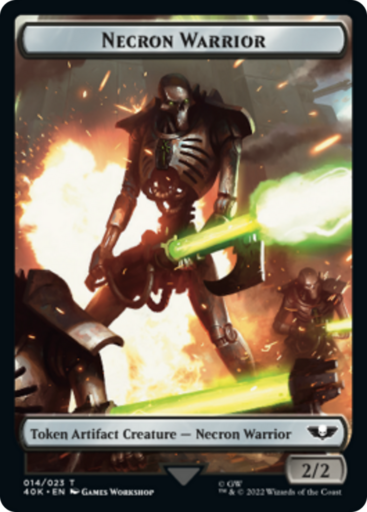 Necron Warrior // Insect Double-Sided (Surge Foil) [Warhammer 40,000 Tokens] | Lots Moore NSW