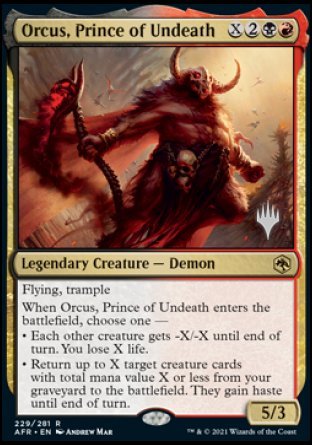 Orcus, Prince of Undeath (Promo Pack) [Dungeons & Dragons: Adventures in the Forgotten Realms Promos] | Lots Moore NSW