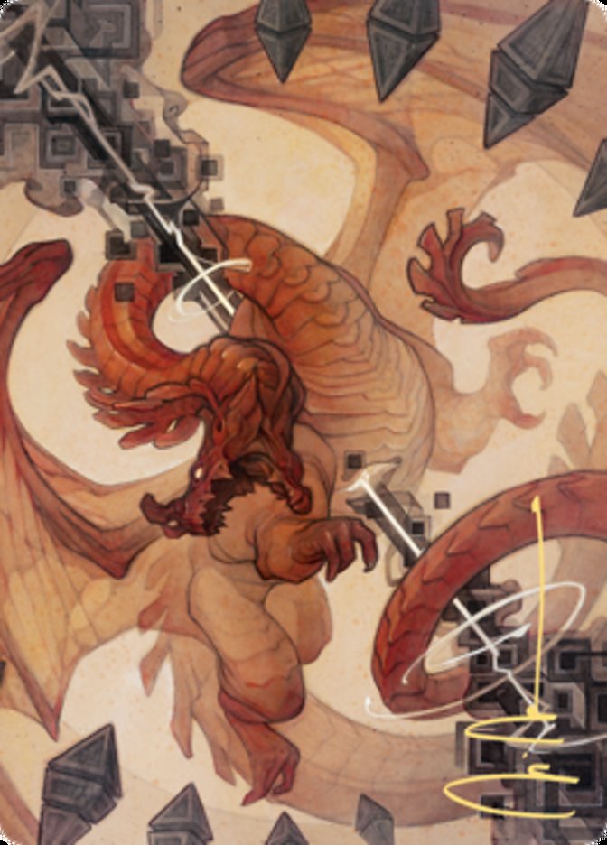 Soul Shatter Art Card (Gold-Stamped Signature) [Zendikar Rising Art Series] | Lots Moore NSW