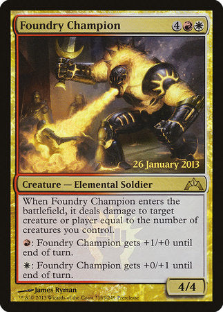 Foundry Champion [Gatecrash Promos] | Lots Moore NSW