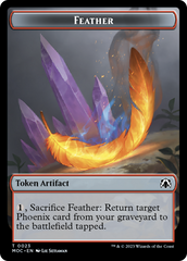 Feather // Servo Double-Sided Token [March of the Machine Commander Tokens] | Lots Moore NSW