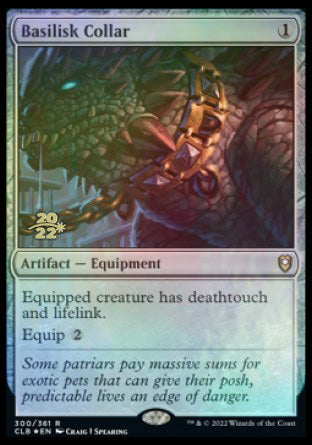 Basilisk Collar [Commander Legends: Battle for Baldur's Gate Prerelease Promos] | Lots Moore NSW