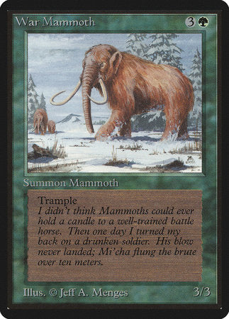 War Mammoth [Limited Edition Beta] | Lots Moore NSW