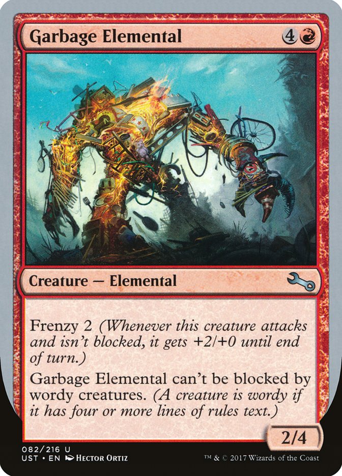 Garbage Elemental (2/4 Creature) [Unstable] | Lots Moore NSW
