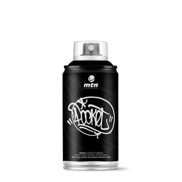 Black MTN Pocket Spray Paint - 150ml - RV9011 (NO POST ITEM) | Lots Moore NSW