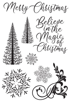 KC Let it Snow Clear Stamps | Lots Moore NSW