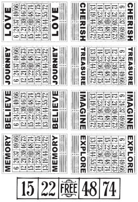 KC Miss Match - Bingo Cards Clear Stamps | Lots Moore NSW
