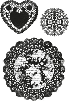 KC Secret Admirer - Doilies Clear Stamps | Lots Moore NSW