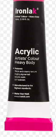 Ivory Black Ironlak Artists’ Colour Heavy Body Acrylic Paint 60ml NO POST ITEM | Lots Moore NSW