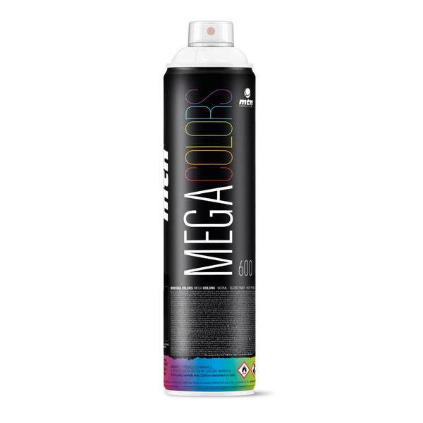 White MTN Mega Spray Paint - 600ml - RV9010 (NO POST ITEM) | Lots Moore NSW