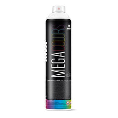 White MTN Mega Spray Paint - 600ml - RV9010 (NO POST ITEM) | Lots Moore NSW