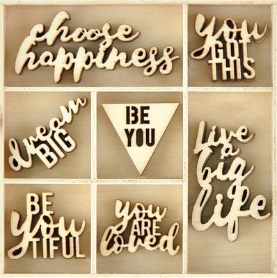KC Be You Wooden Flourish Pack | Lots Moore NSW