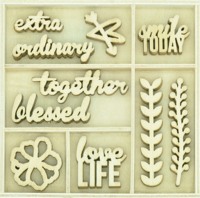 KC Love Life Wooden Flourish Pack | Lots Moore NSW