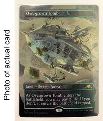 Sold #24373 Overgrown Tomb (Actual Card) (Borderless) (Galaxy Foil) [Unfinity] | Lots Moore NSW