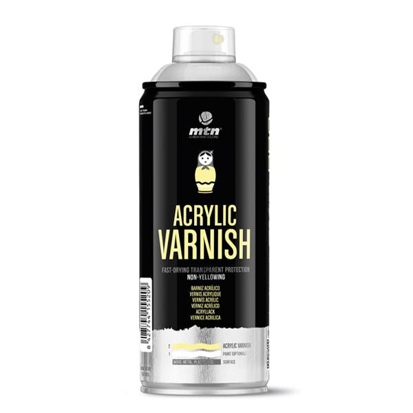 Acrylic Varnish Gloss 400ml MTN PRO Spray Paint - 400ml (NO POST ITEM) | Lots Moore NSW