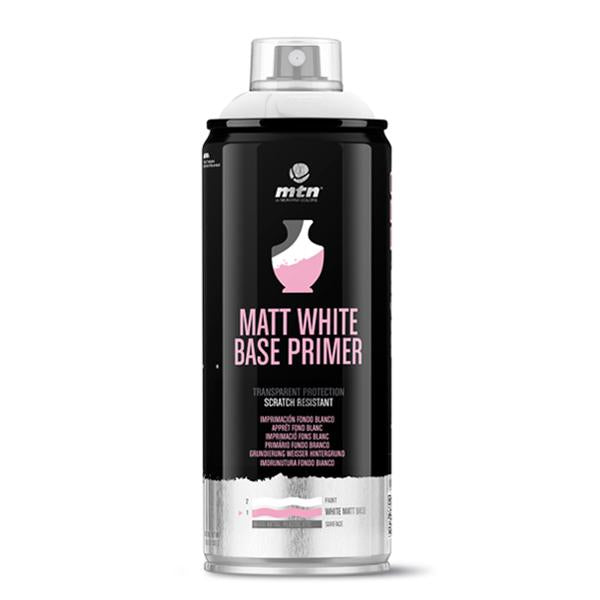 Matt White Base Primer MTN PRO Spray Paint - 400ml (NO POST ITEM) | Lots Moore NSW