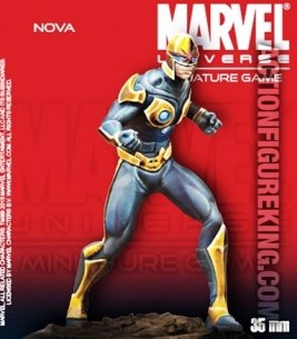 NOS OOP Knight Models NOVA Metal Minature Figure Marvel Universe | Lots Moore NSW