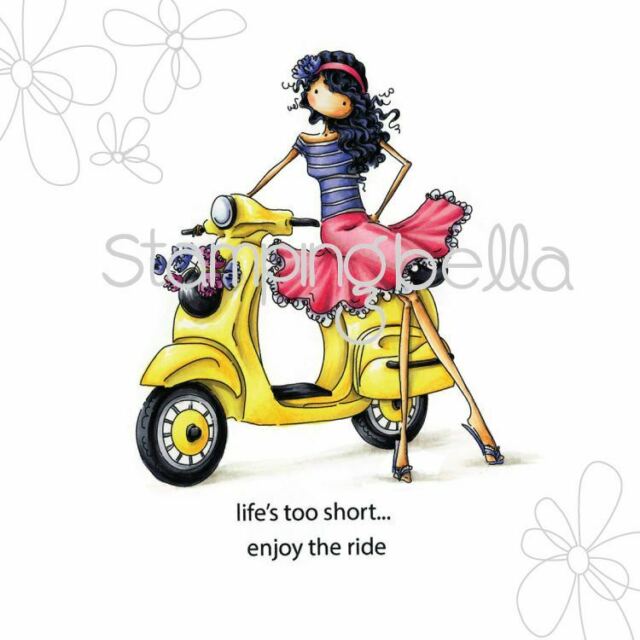 Stamping Bella Uptown Girl Vienna and her Vespa | Lots Moore NSW