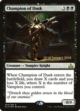 Champion of Dusk [Rivals of Ixalan Promos] | Lots Moore NSW