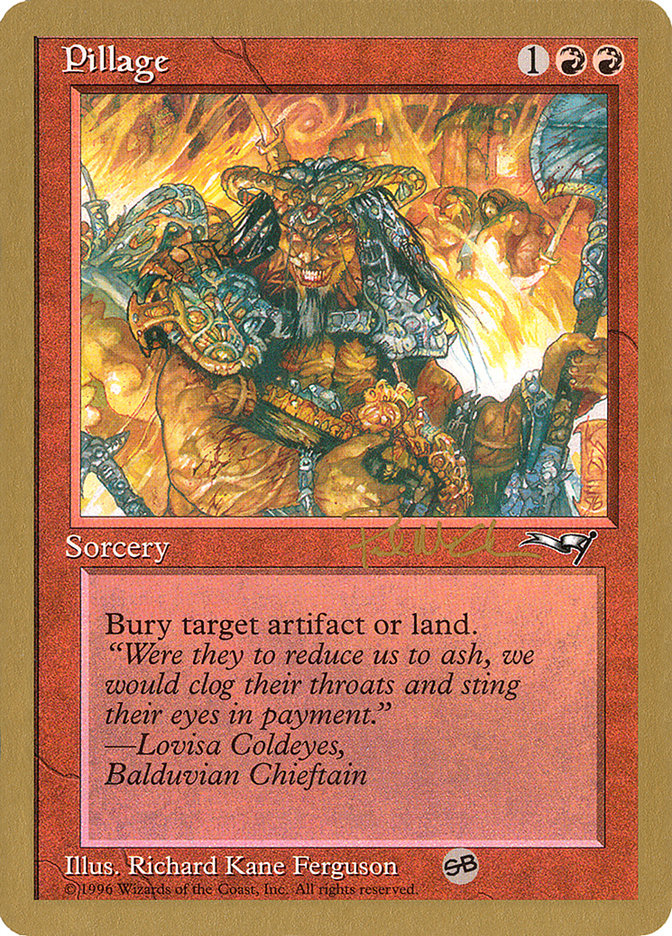 Pillage (Paul McCabe) (SB) [World Championship Decks 1997] | Lots Moore NSW