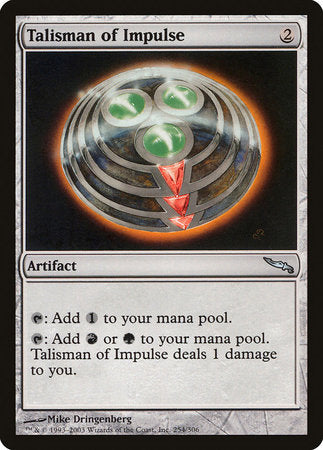 Talisman of Impulse [Mirrodin] | Lots Moore NSW