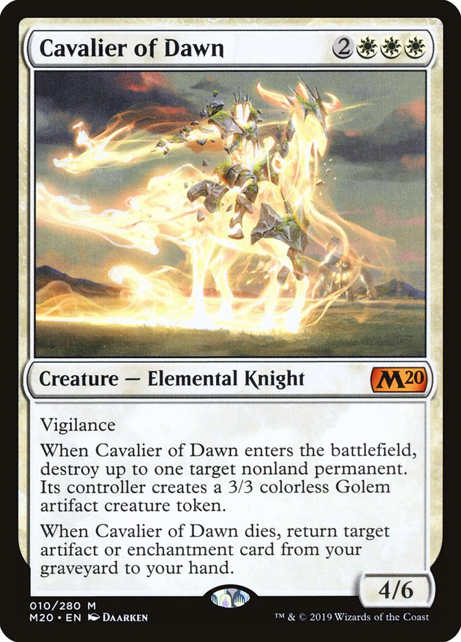 Cavalier of Dawn [Core Set 2020] | Lots Moore NSW