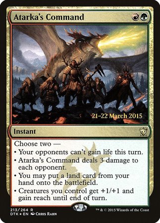 Atarka's Command [Dragons of Tarkir Promos] | Lots Moore NSW