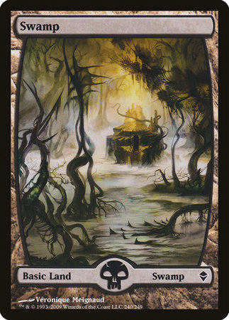 Swamp (240) - Full Art [Zendikar] | Lots Moore NSW