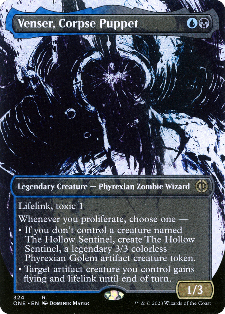 Venser, Corpse Puppet (Borderless Ichor) [Phyrexia: All Will Be One] | Lots Moore NSW