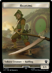 Halfling // Treasure Token [The Lord of the Rings: Tales of Middle-Earth Commander Tokens] | Lots Moore NSW