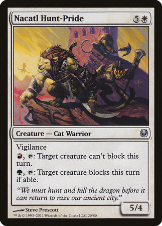 Nacatl Hunt-Pride [Duel Decks: Ajani vs. Nicol Bolas] | Lots Moore NSW