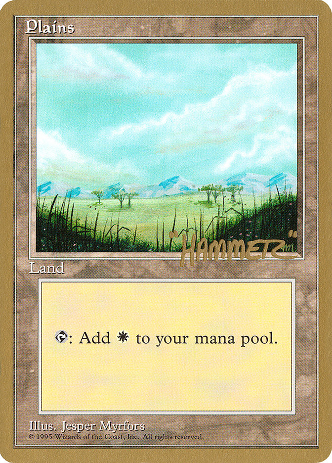 Plains (shr365) (Shawn "Hammer" Regnier) [Pro Tour Collector Set] | Lots Moore NSW