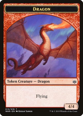 Dragon Token [War of the Spark Tokens] | Lots Moore NSW