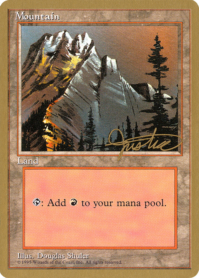 Mountain (mj373) (Mark Justice) [Pro Tour Collector Set] | Lots Moore NSW