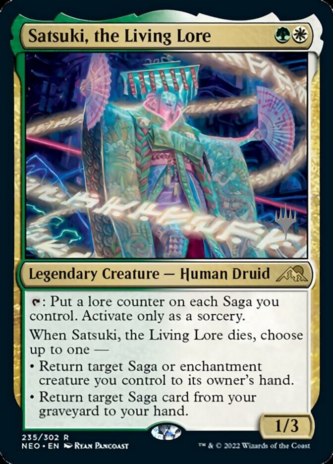 Satsuki, the Living Lore (Promo Pack) [Kamigawa: Neon Dynasty Promos] | Lots Moore NSW