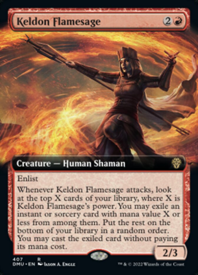 Keldon Flamesage (Extended Art) [Dominaria United] | Lots Moore NSW